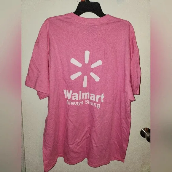 Walmart Pink Breast Cancer Awareness Employee Shirt 2x unisex men women - Picture 3 of 6